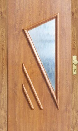 Porte d'entrée en PVC, panneau BL13(1) 1000*2150