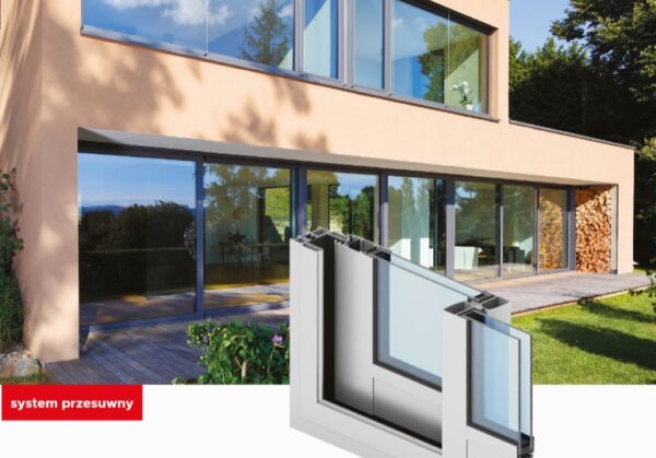 Coulissant en aluminium, Slide Plus Aliplast, RAL 7016, 2500*2150